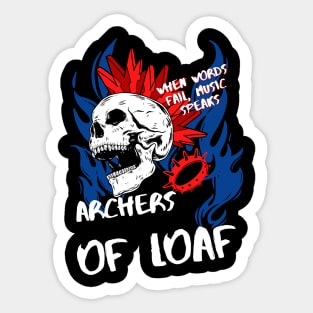 archer of loaf ll music speaks Sticker